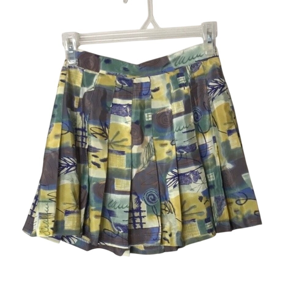 Tail Skirt Women's Abstract Pleated Tennis Golf Sportswear‎ Print Size 4